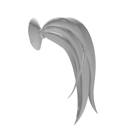 White Long Ponytail Extension Roblox item