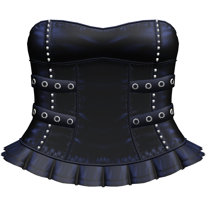 Gothic Emo Corset Dress in Blue