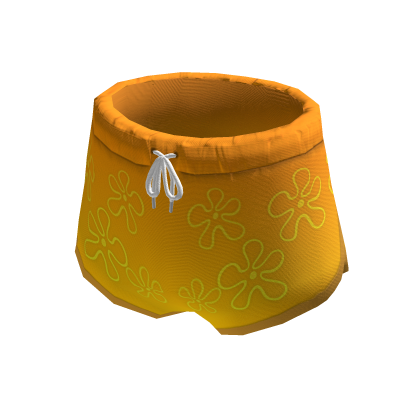 🌊 Orange Swimming Flower Shorts thumbnail