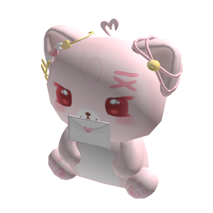 ♡ | cutesy kawaii pink love mail kitty plushie