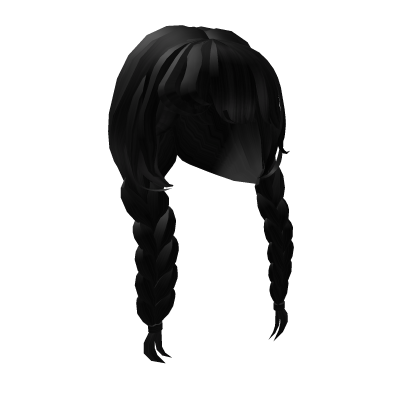 Black Braided Hair Roblox item