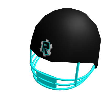 Cyan Football Helmet