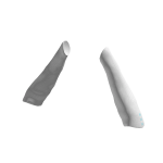 Simple White Arm Warmers