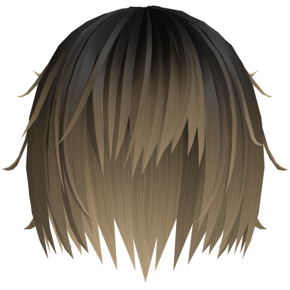 (っ- ‸ - ς)♡ emo messy tufts hair in brown / black Roblox item