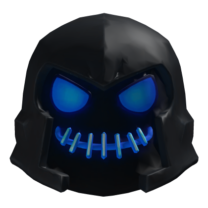 Sapphire Blue Scar Face Helmet