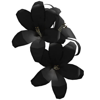 Summer Flowers Hair Clip In Black Roblox item