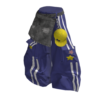 💜 Y2K Streetwear Layered Track Pants_Purple