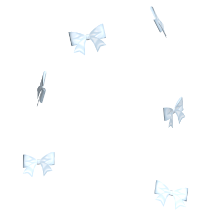 Coquette Hair Bows in Blue Roblox item