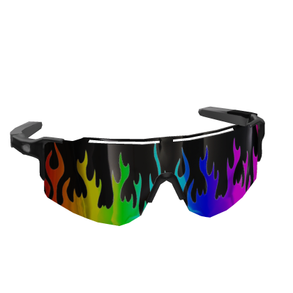Rainbow Sunglasses Face Flaming Roblox item