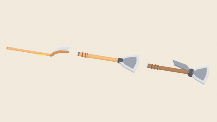 Low Poly Axe Pack x30 Scythe Fantasy Battle preview 8