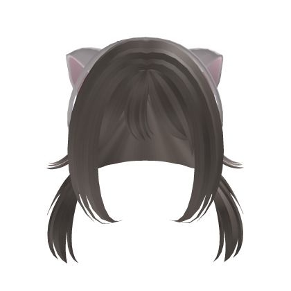 Ash brown twintails Roblox item