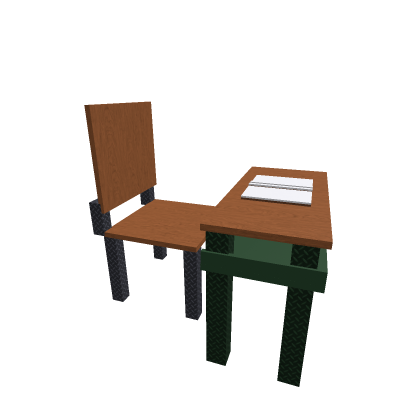 Mesa de escola com livro. Por: dunther_crazyBr