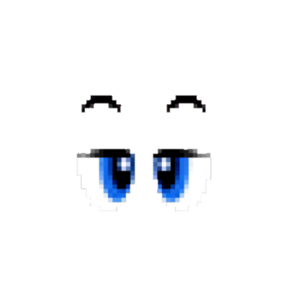 Better quality half-closed mario eyes regular 64 Roblox decal