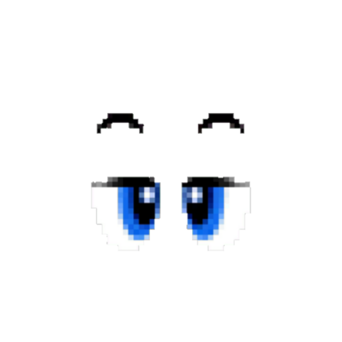 Better quality half-closed mario eyes regular 64 Roblox decal
