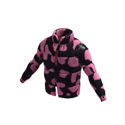 Theoz Official Puffer Jacket Pink/Black | Roblox Item - Rolimon's