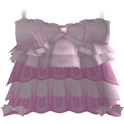 .  ♪ pink bunny bow top ｡˚  Roblox item