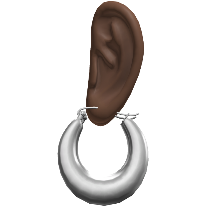 Lightweight Vintage Hoop Earrings Ears