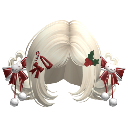 ♡ Christmas Buns w/ Bows (Beige)