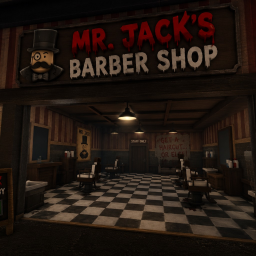 ESCAPE MR.JACK BARBERSHOP SCARY OBBY
