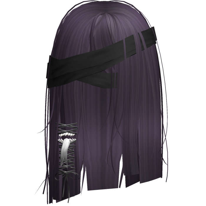 Creepy Purple Short Monster Hair Bandages