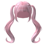 Pastel Pink Long Anime Kawaii Pigtails