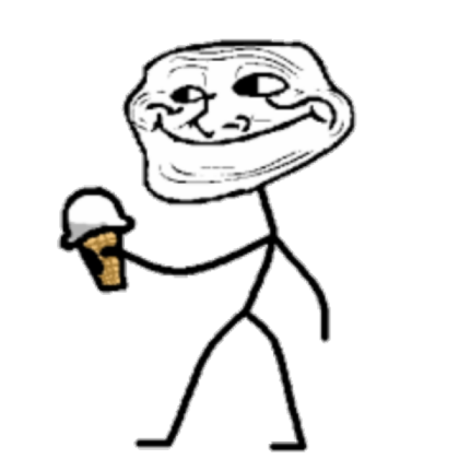 Happy Troll Face Transperant Roblox decal