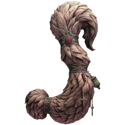 Pink Fluffy Tail with Charms