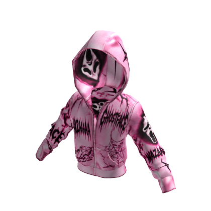 Y2K Capucha GhostFace Pink,
