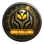 Beta Escape: One Million Event