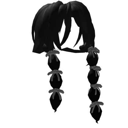 Cute gradient long rabbon hair (dark) Roblox item