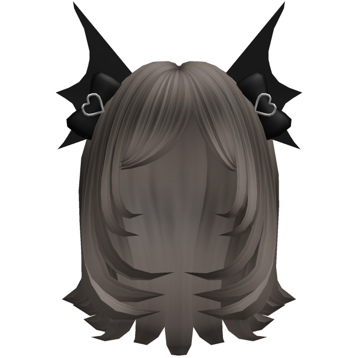 cute layered bat hair in ash brown