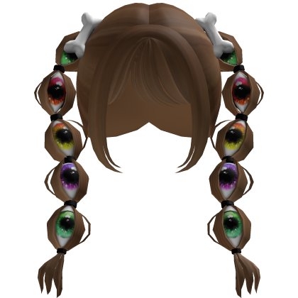 Halloween Spooky Creepy Pigtails (Brown) 🎃