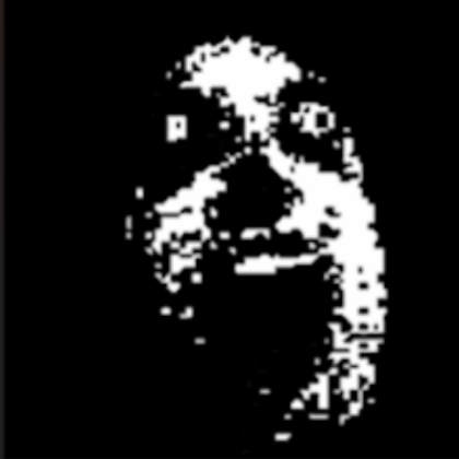 Creepy face animation frame 3 Roblox decal