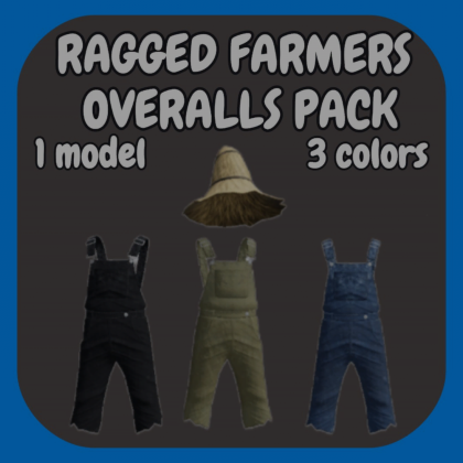 [Layered] Ragged farmers overalls