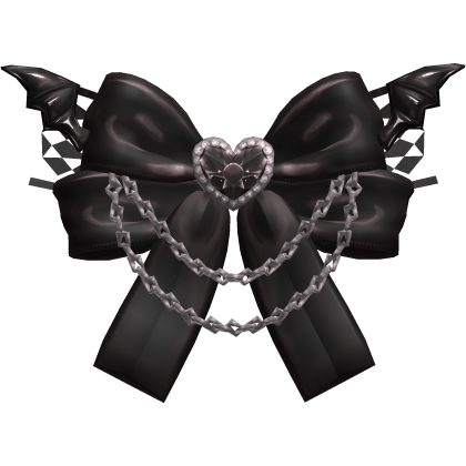 Cupid’s Crescent Black Bat Ribbon thumbnail