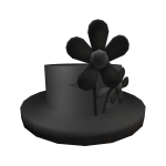 Noir Time Facade Flower Hat