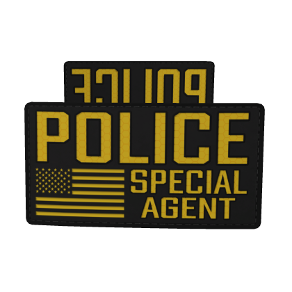 B/Y POLICE Special Agent Patches (LVL120)
