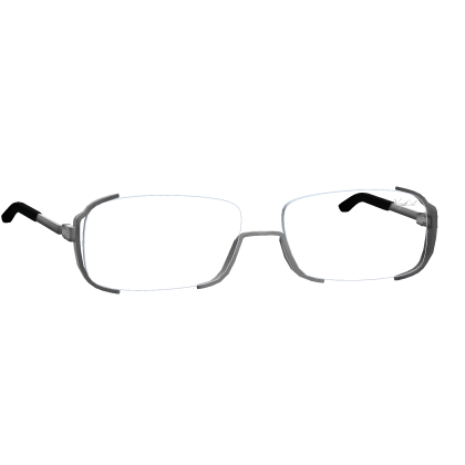 Silver Rectangular Glasses Roblox item