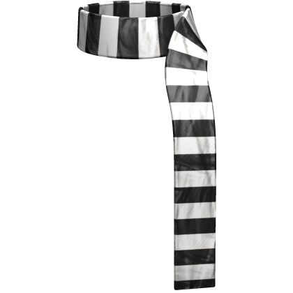 fall striped black white fashion scarf Roblox item
