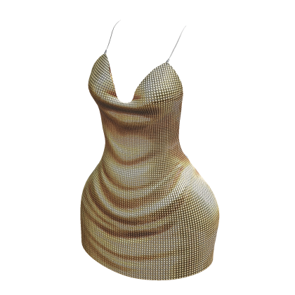Gold Sparkle Party Dress