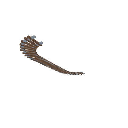 Curved train track