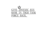 Petition to give Joyexec his rank back in TRGH