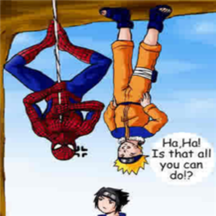 Naruto VS Spiderman Roblox decal