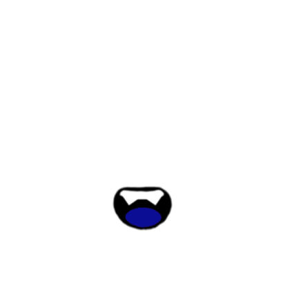 Oh - Blue Mouth Movement Roblox decal