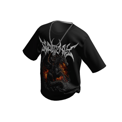Graphic SVDDENLY T-Shirt Black w/ Cross Chain thumbnail