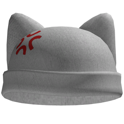 Angry Cat Withe Beanie 💢