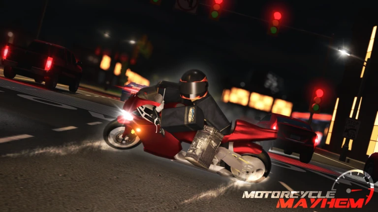 More About Motorcycle Mayhem, Image source: Roblox.com