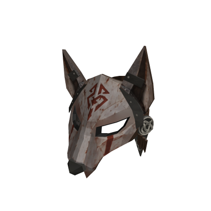 Viking Wolf Mask - Bone White Natural