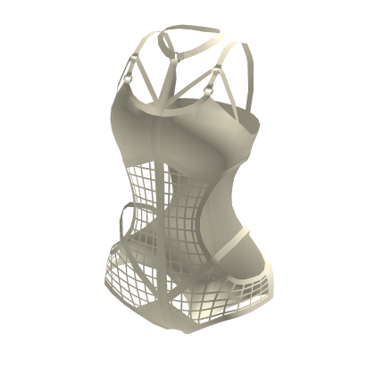 Beige Cage Corset Bikini