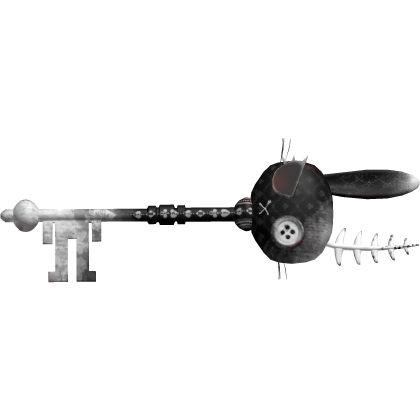 🖤 gothic emo skeleton bunny key